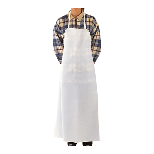 Gummischürze weiss - 100 cm (säurebeständig)